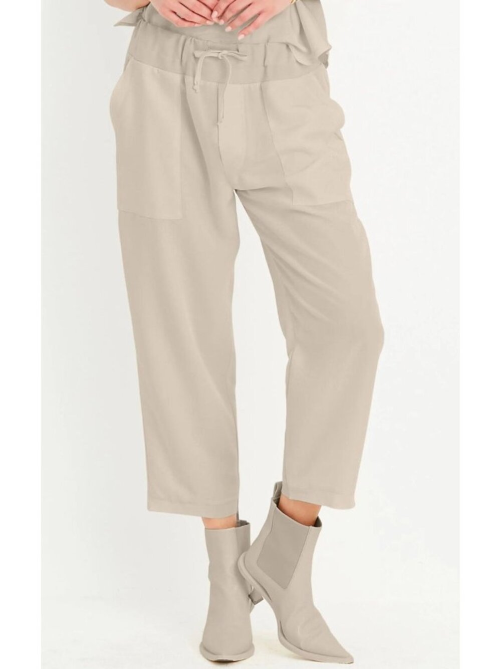 PLANET by Lauren G Peachskin Sweat Pants Fawn Size 1 Small